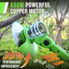 Electric Weed Wacker Battery Powered, Cordless Weed Eater with Metal