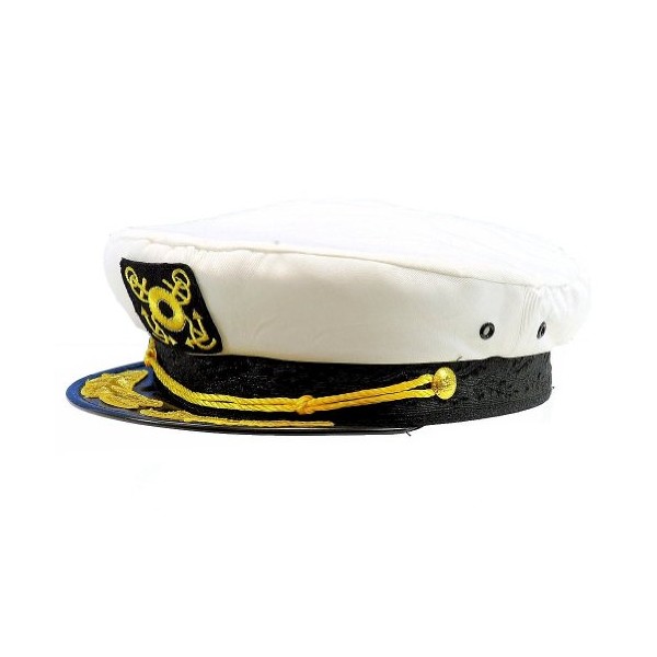 Dorfman Pacific Co. Men's Yacht Cap, White, One Size