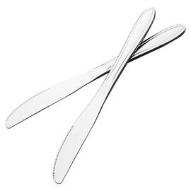 Utiao Set of 12 Stainless Steel Dinner Knives, Kitchen Table Knife Set