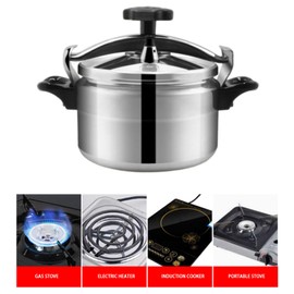 Tuwei Aluminum Pressure Cooker, 5L Explosion Proof, Locking Lid, Induction Compatible Base, Fast Cooking, Stainless Steel