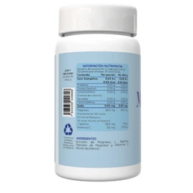 ✨ BE NAT Magnesio | Glicinato y Treonato con L-Teanina y Vitamina C | 60 Cápsulas de 900mg para 30 Días | Energía, Concentración y Relajación 🧠