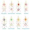 Crystal Suncatcher Blue Lazurite, Gold Sun Catcher Hanging Decor, Birthday