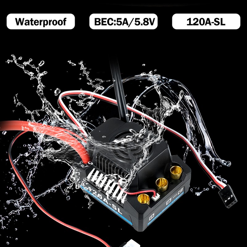 120A Brushless ESC XT60 Plug With 2-4S Lipo 5A/5.8V BEC