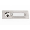 HUBER Flush-Mounted Bell Push Single Stainless Steel Door Bell Push