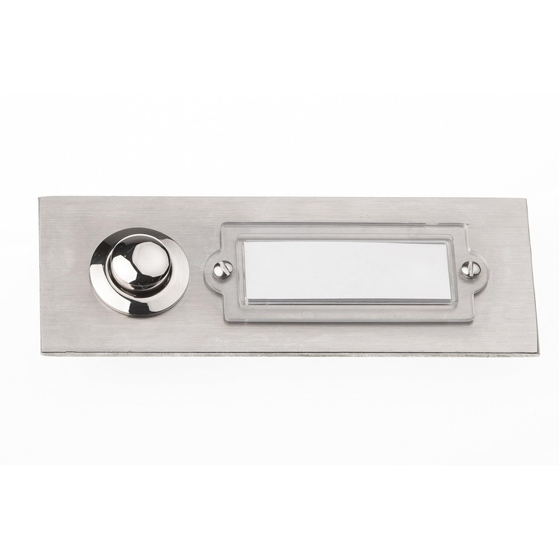 HUBER Flush-Mounted Bell Push Single Stainless Steel Door Bell Push