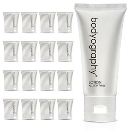 World Amenities Bodyography blanc- Bulk Hand and Body Lotion, 50 Count,1.4oz, Vanilla White Tea, Mini Travel Size Toiletries (100% Recyclable Tube with Flip Top Cap), Suitable for All Skin Types