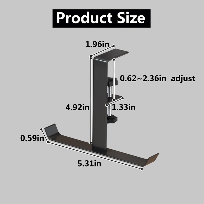 Sotitime Purse Hook for Table, Portable Foldable Handbag Hanger for
