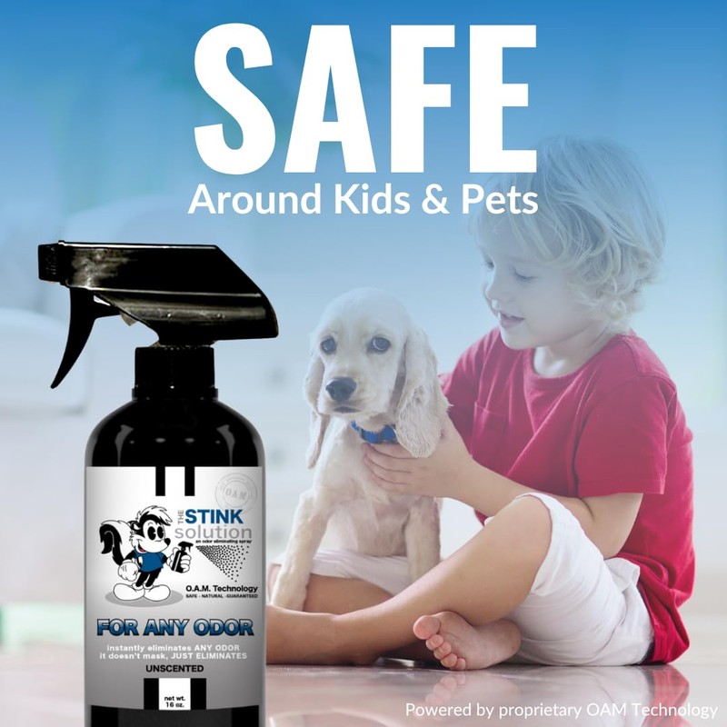 The Stink Solution Unscented Odor Eliminator, Fragrance Free Odor Neutralizer