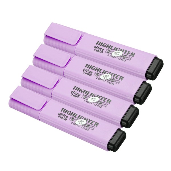 PATIKIL Highlighter Pen, 4 Pack Quick Dry Broad Tip Underline