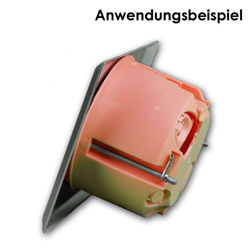 Dynavox LS-wall stainless steel 4-port panel Klippfixanschlüsse