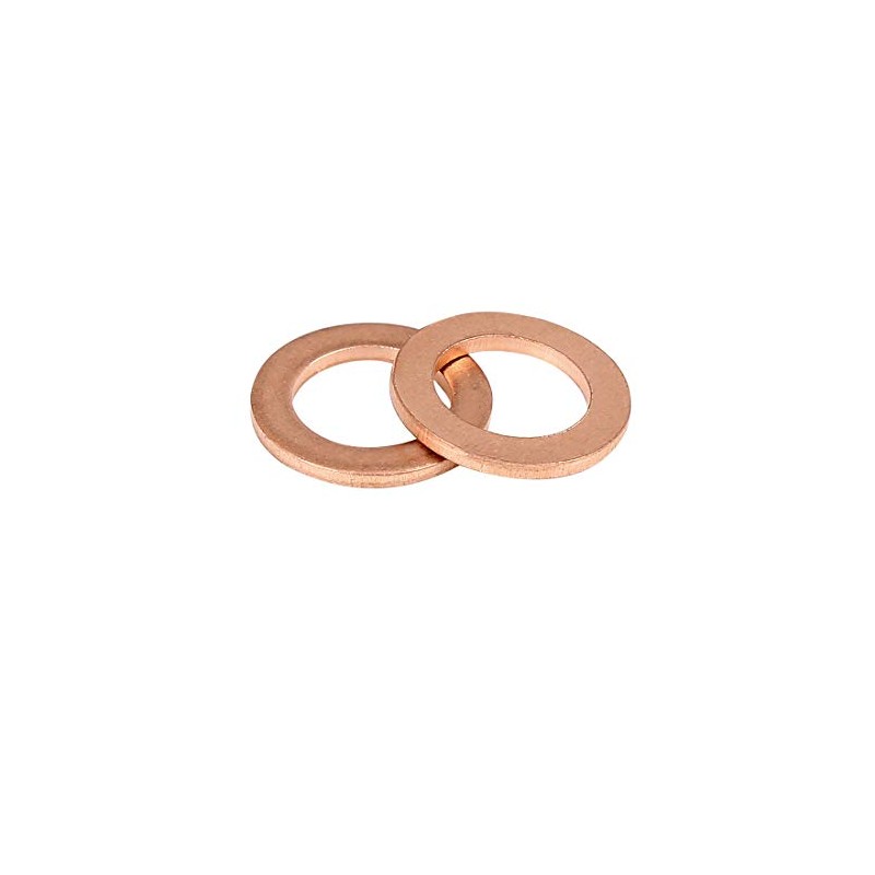 X AUTOHAUX Copper Disc Flat Seal Sealing Ring for Car