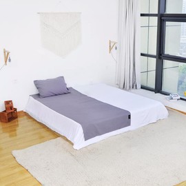 NIULAFR 35"x 90"Grounding Sheet with Nature Cotton Silver Fiber - with Grounding Cord, Grounding Keep Good Sleep, Natural Health