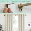 Antique Bronze Curtain Rod - 28-56" with 1" Diameter Discs,