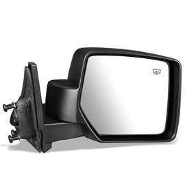 DNA Motoring OEM-MR-CH1321337 Factory Style Powered+Heated Right Side View Door Mirror,Black