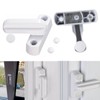 GWAWG 2PCS White Window Locks with 4Screws, Zinc Cast Alloy