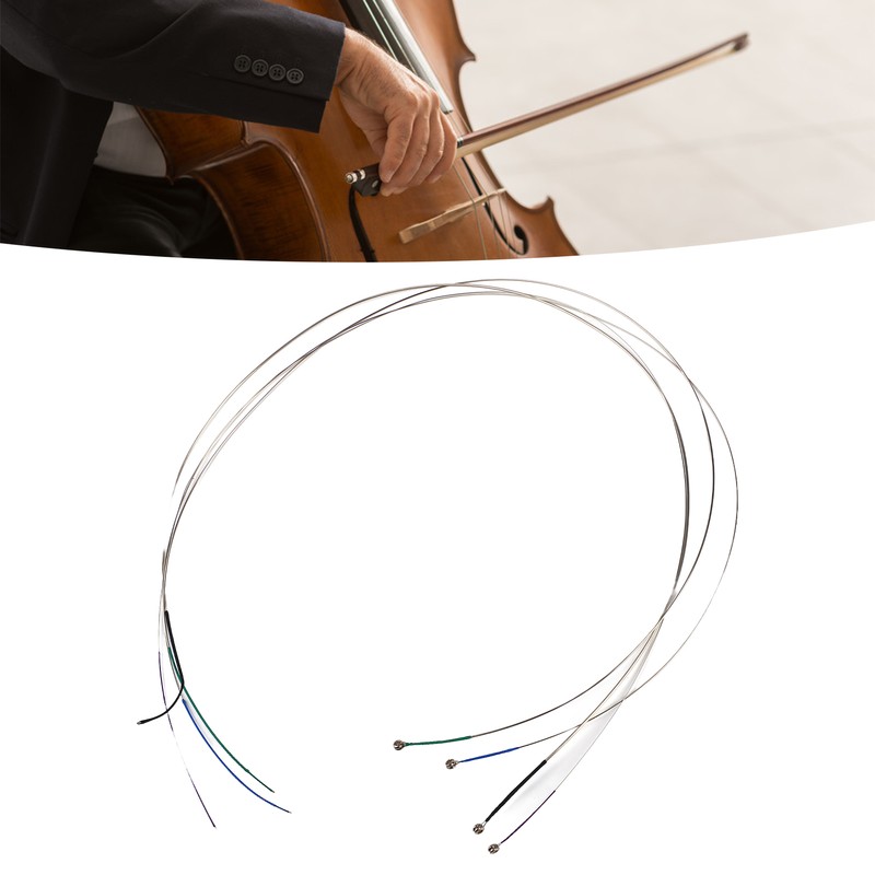 Cello Strings Full Set Steel Core 4/4 Replacement Parts Musical