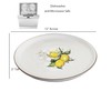 Lorren Home Trends 2 Piece Round 12" Pizza-Serving Platters, Lemon