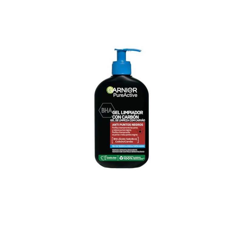 Garnier Skin Active, Pure Active Anti-Blackhead Cleansing Gel with Charcoal