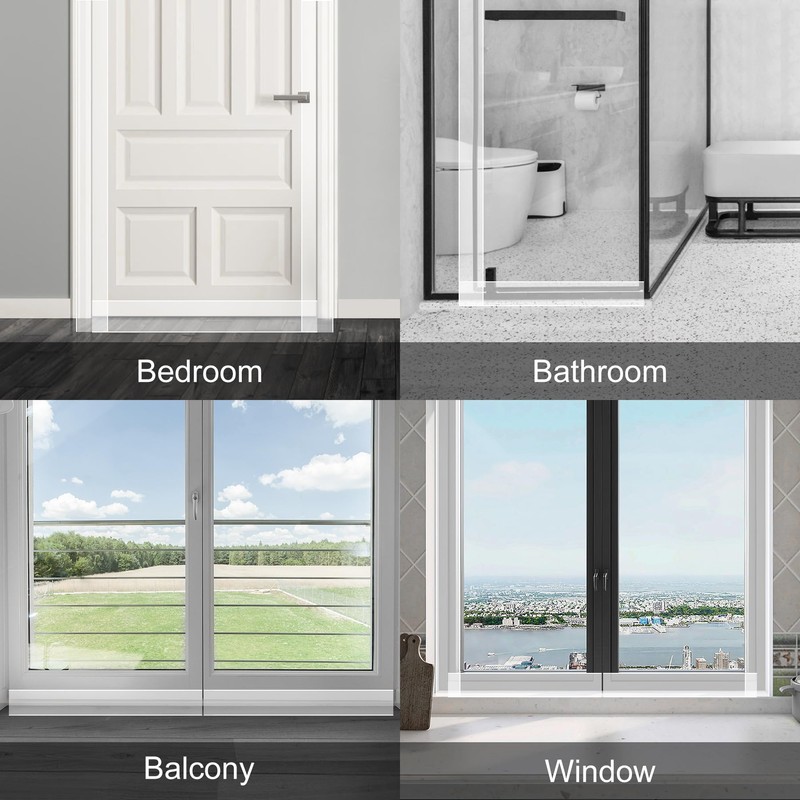 ToLanbbt T-Shaped Door Draft Stopper 1.97 in x 10 FT