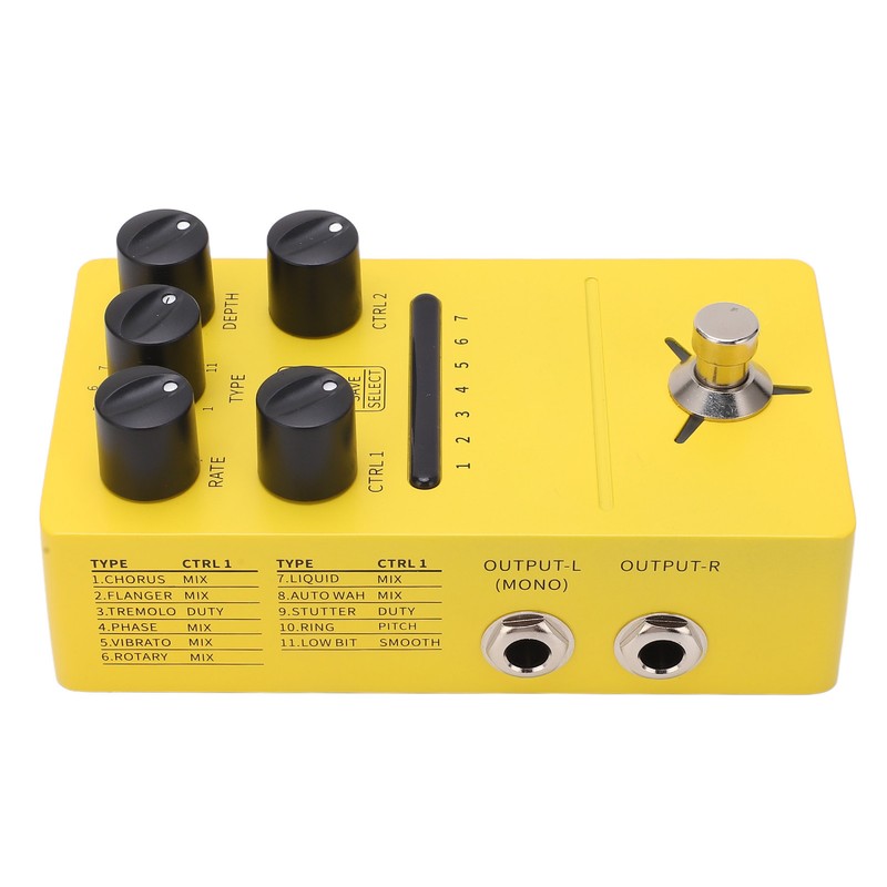 Multi Modulation Pedal Stereo 11 Modulation Effects True Bypass Phase