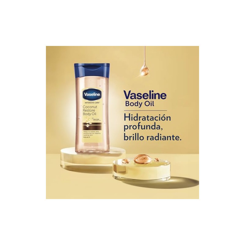 Vaseline - Aceite Corporal en Gel Coconut Restore (200 ml),