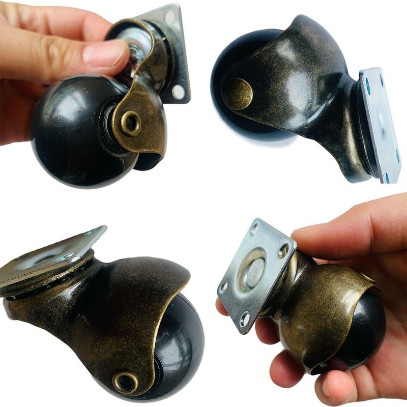 4 Pack Swivel Casters Ball Casters for Universal Furniture –