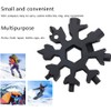 18 in 1 Stainless Multi-tool Snowflake Keychain Wrench Screwdriver Bottle