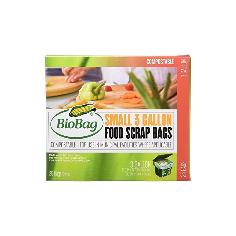 BioBag: Food Waste Certified Compostable, 3 Gallon, 25 ct (3