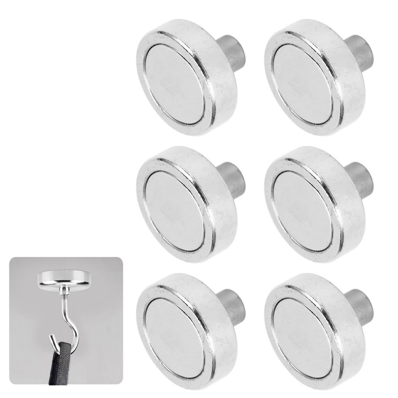 20Pcs Silver Neodymium Pot Magnet Base NdFeB Magnet Nickel Plating