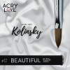 Pincel Beautiful #12 Kolinsky Para Uñas Acrílicas Acry Love