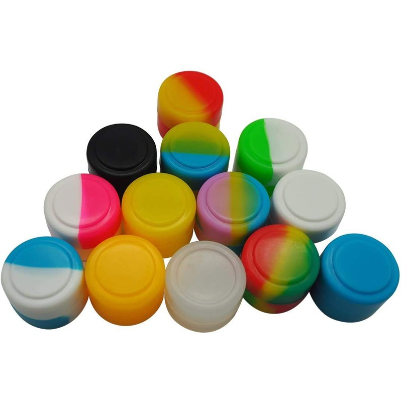 pizety Silicone 100 Pcs 3ML Non-Stick Containers Multi Use Storage