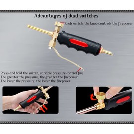 Propane torch can be used for a variety of purposes - Adjustable Flame. It has a 4-foot-long hose, and it can also be used as a torch kit for a fireplace and burning charcoal.