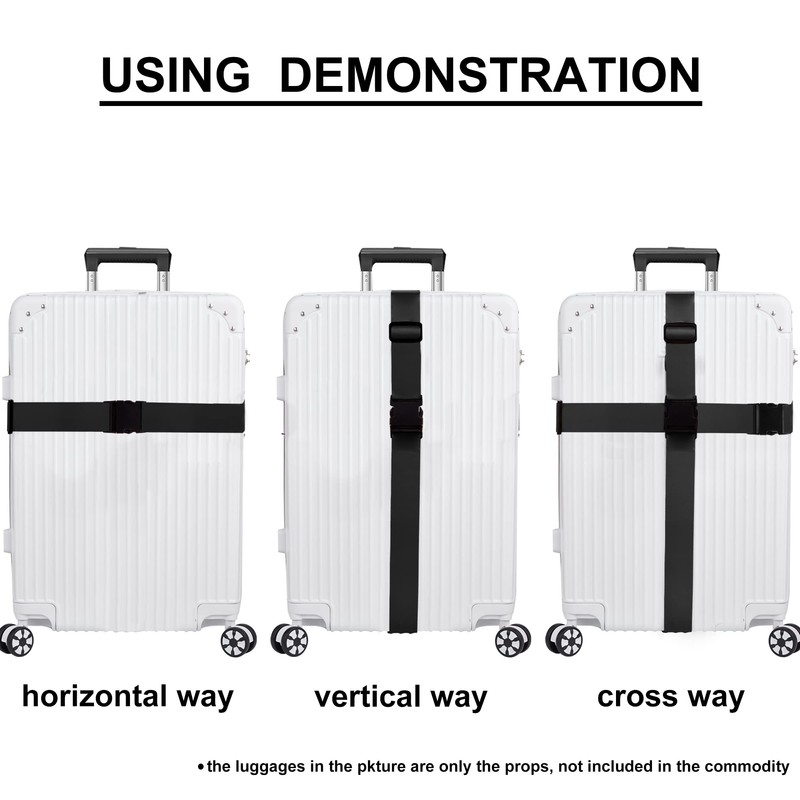 Luggage Straps for Suitcases TSA Approved Travel Belt 4 Pack