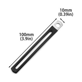 DGHAOP 10pcs Cable Clamp 100x10x6mm Insulated Clamp Carbon Steel Flexible Wire Clamp