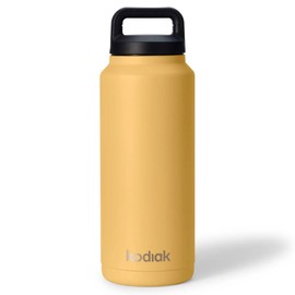 Kodiak Cascade Insulated Stainless Steel Bottle 40oz (1182ml) Leakproof w/Carry Loop Cap, Yellow