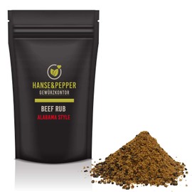 Hanse&Pepper Gewürzkontor Gourmet Series 150 g Beef Rub Alabama Grill Barbecue Beef Wild Dry Marinade Ribs Natural