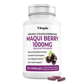 Vitapia Maqui Berry 1000mg - Maqui Berry Powder Supplement - Vegan Friendly, ...
