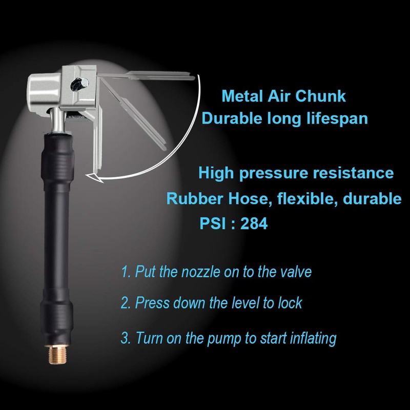 Melphan-Auto Air Inflator Hose Adapter Convert Twist on Connection to