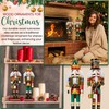 2pc Christmas Nutcracker Soldier 30cm Wooden Nutcracker Christmas Decorations for