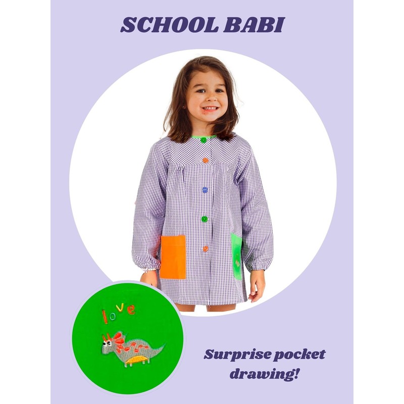 MAGIC SELECT Childrens School Apron Handmade Apron for School or