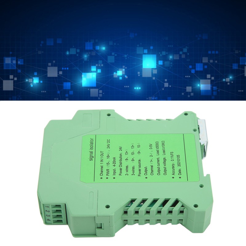 DC Current Signal Isolator 1 in 1 Out 4‑20mA PLC
