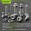 K Kwokker M3 M4 M5 M6 Nuts and Bolts Assortment