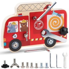 Graplan Montessori Screw Driver Board for Kids,Montessori Wooden Screw Board,Fine Motor Skills Toys,Preschool Educational Learning Toys for Kids Boys Girls