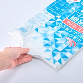 Nihon Giken Kogyo Semi-Transparent White Garbage Bags, Thick Type, 45L, 10P, WH-6