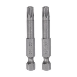 HARFINGTON 2pcs T30 Star 5 Point Screwdriver Bit 1/4" Hex Shank 2" Length Magnetic Security Torx Head Screw Driver Power Tool