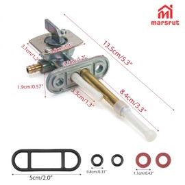 Fuel Valve Petcock Compatible with SUZUKI DRZ 125 DRZ125 2003-2007, Upgraded Assembly Replacement Part, Fuel Tank Petcock Shut Off Valve Switch