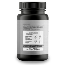 Treonato de Magnesio - adicionado con Hongo Melena de Leon y Vitamina C - 100 cápsulas de 500mg - Pure L Magnesium L Threonate, Lion's Mane & Vitamin C