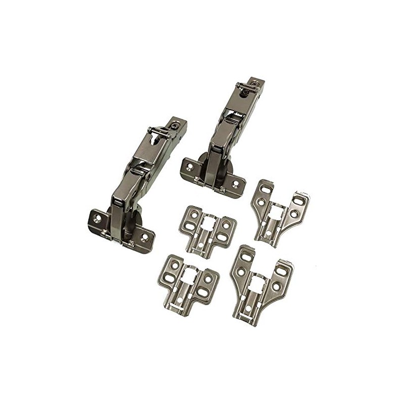 DECOBASICS Lazy Susan, Pie-Corner Kitchen Cabinet Hinge Set for Folding