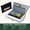 Sekam Book Safe with Combination Lock, Hidden Safe (24 x