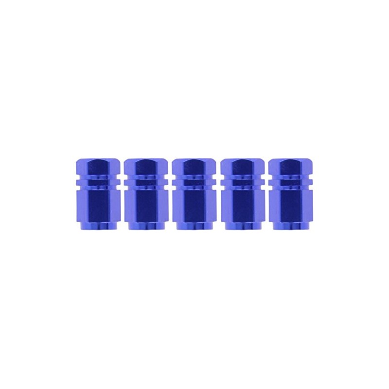 Sumex 4006925 Aluminium Hexagonal Valve Caps Blue